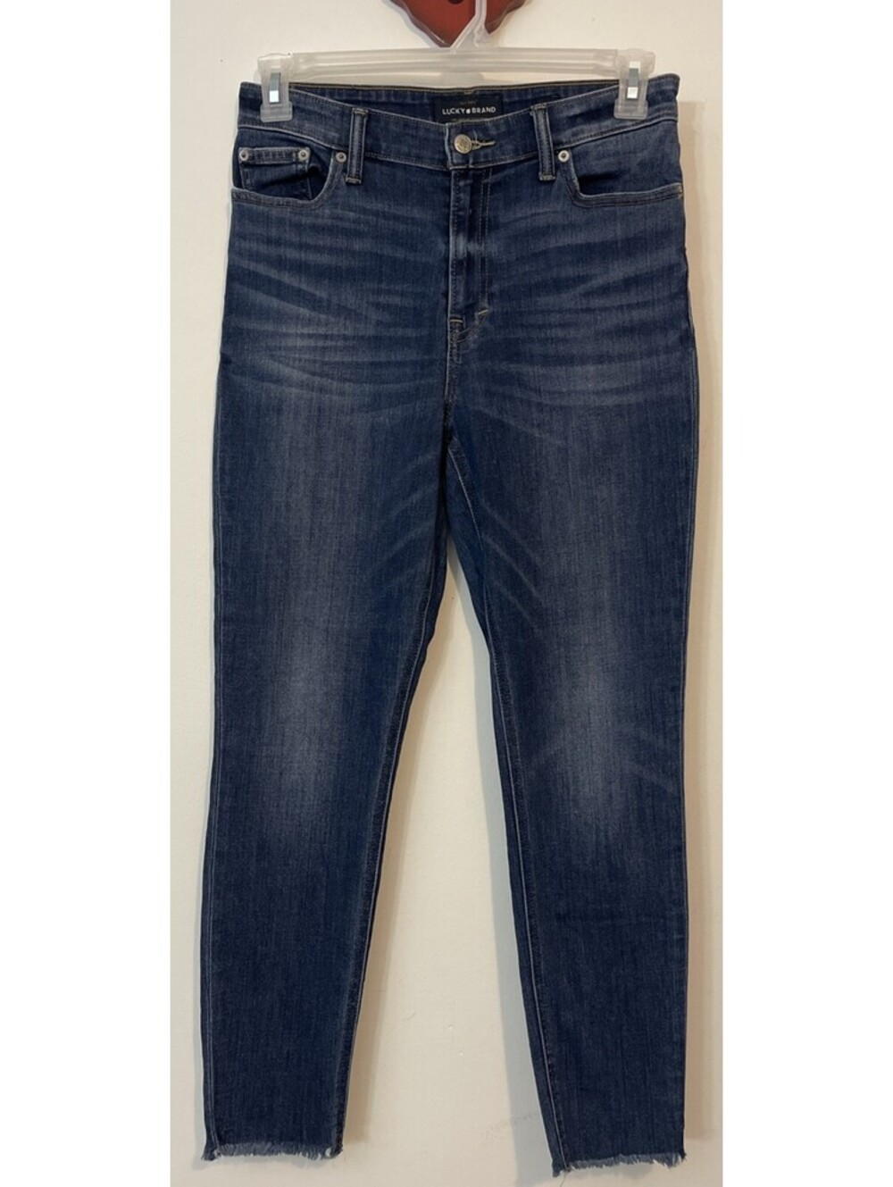 Lucky Brand Bridgette Skinny 8/29 Womens Dark Blue High-Rise Denim Jeans! A7390